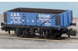 NR-50097004 J&R Stone, Garswood 7 Plank Open Wagon - N Gauge